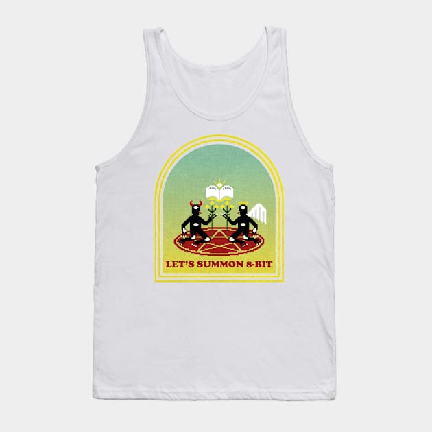 Let's Summon 8-bit Yellow Tank Top by Samudera!